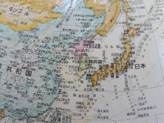 日本語版地図日本部分の拡大